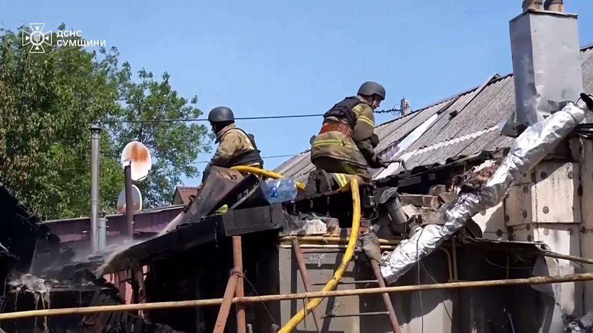Ataque ruso con drones en Sumy deja 6 heridos, incluido un niño