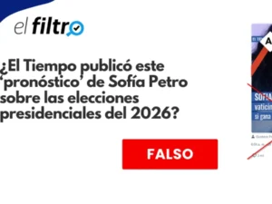 Imagen falsa atribuye a Sofía Petro declaraciones sobre De la Espriella