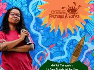 El afiche del Petronio Álvarez 2025: canoa, marimba y memoria afro