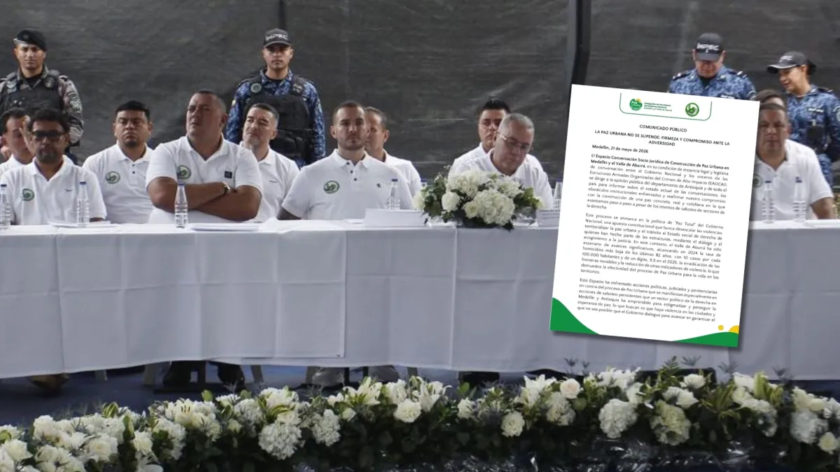 Mesa de paz de Itagüí se reanuda tras escándalo de parranda vallenata