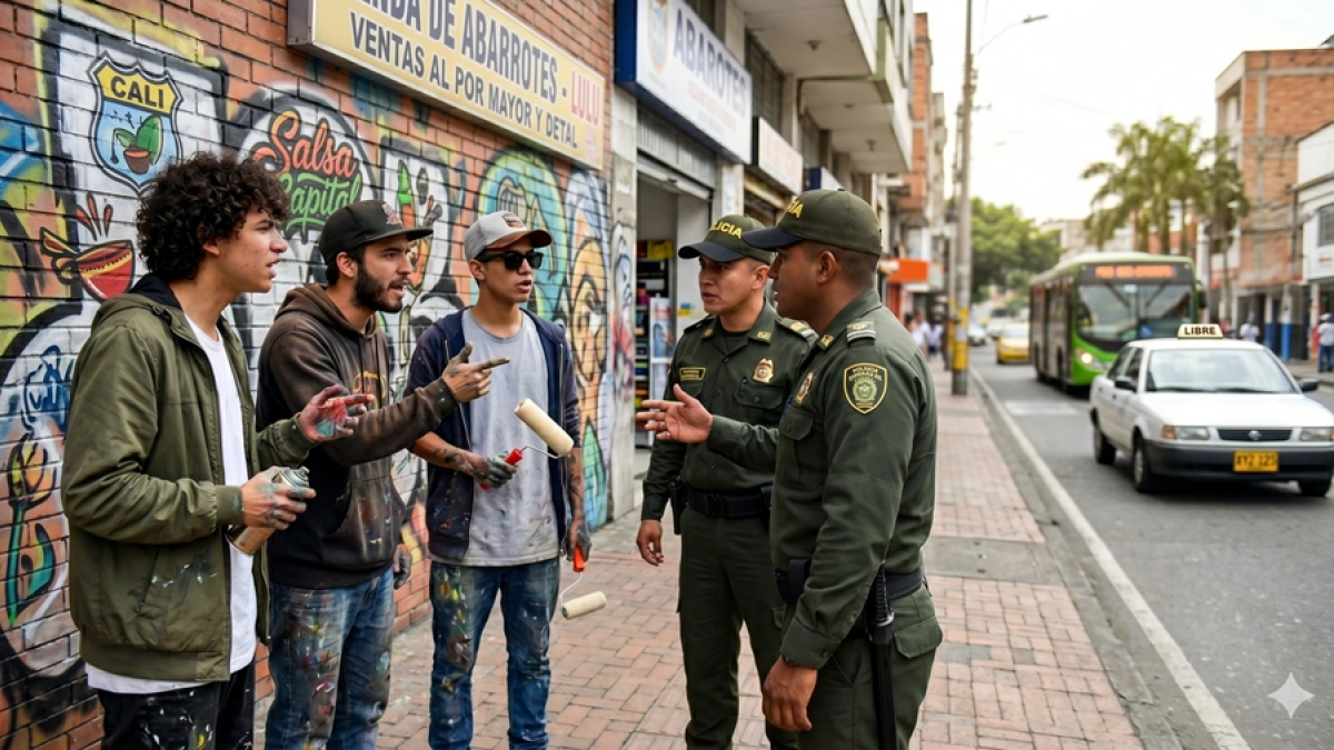 Cali denuncia penalmente grafitis políticos en bienes públicos