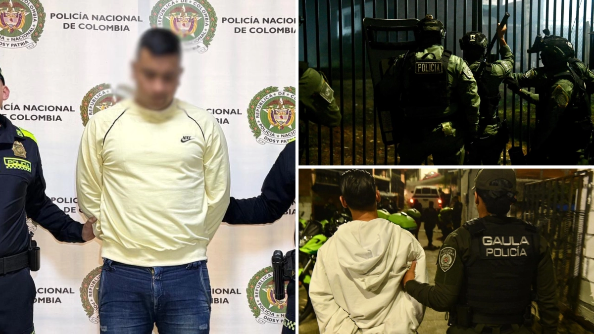 46 capturados en Medellín: golpe a bandas criminales en una semana