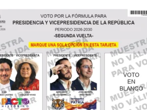 Colombia presenta el tarjetón oficial para la segunda vuelta presidencial