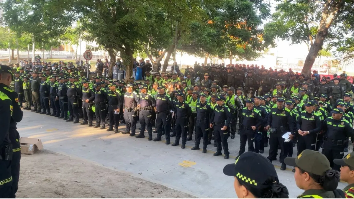 Más de 1.000 policías blindan la final Junior vs Nacional en Barranquilla